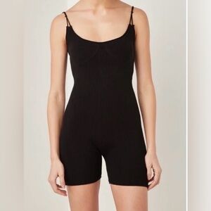 Jacquemus Black Sleeveless Knit Romper